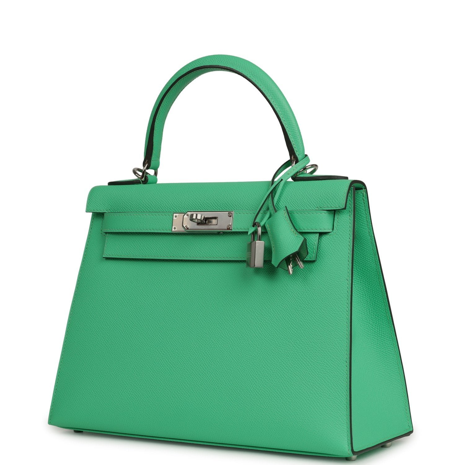 Hermes Kelly Sellier 28 Vert Comics Epsom Palladium Hardware - Image 5