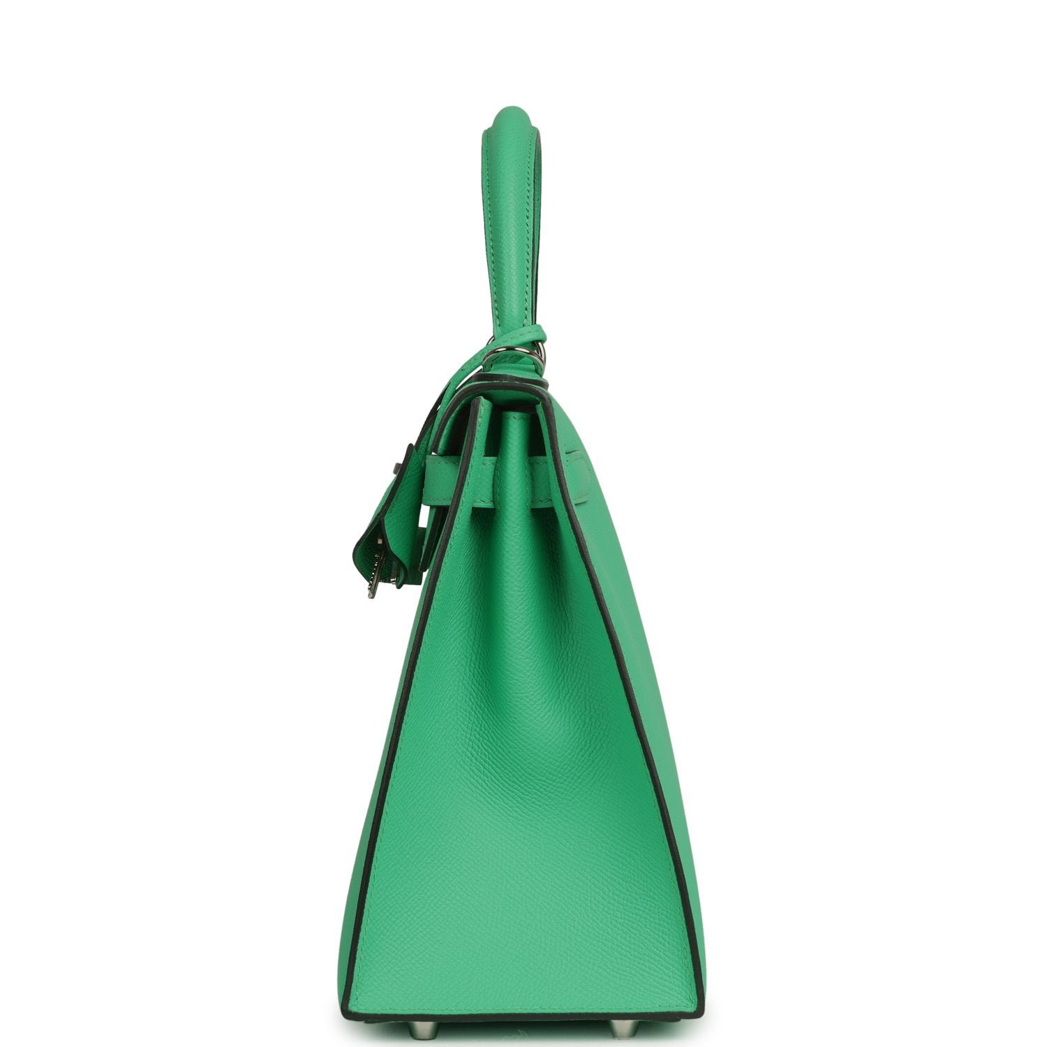 Hermes Kelly Sellier 28 Vert Comics Epsom Palladium Hardware - Image 3