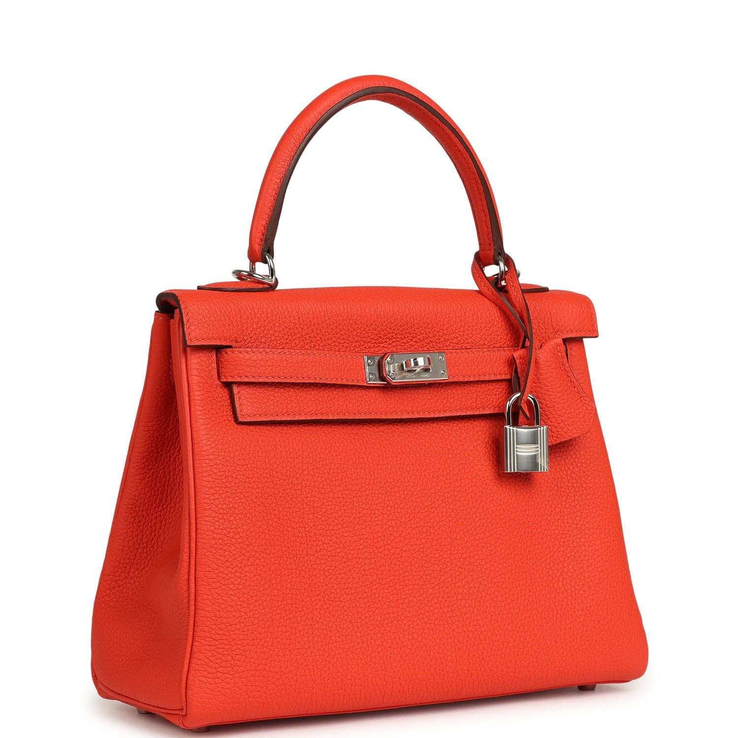 Hermes Kelly Retourne 25 Capucine Togo Palladium Hardware - Image 2