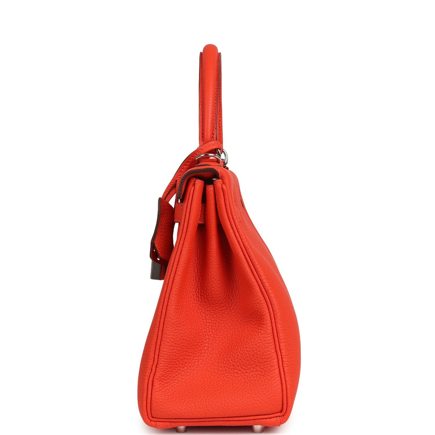 Hermes Kelly Retourne 25 Capucine Togo Palladium Hardware - Image 4