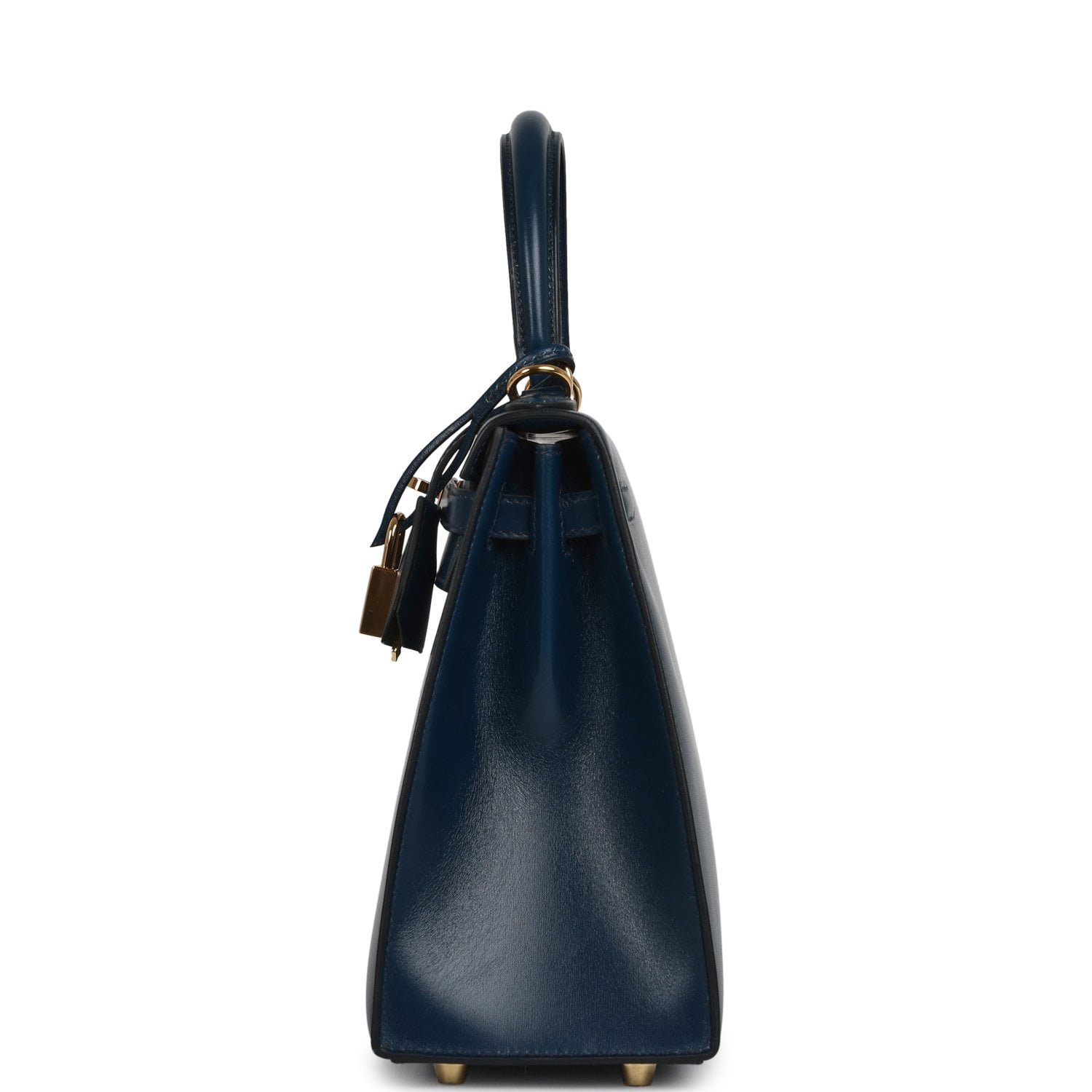 Hermes Kelly Sellier 25 Bleu De Prusse Box Gold Hardware - Image 3