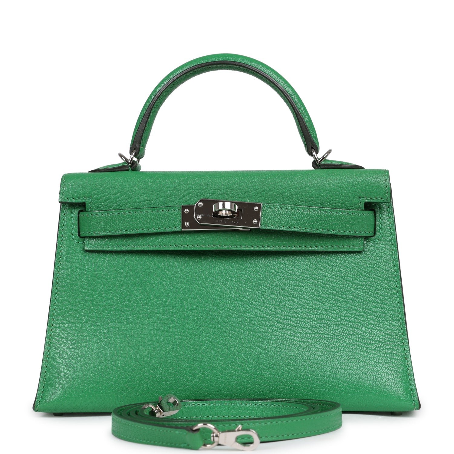 Hermes Kelly Sellier 20 Bambou Chevre Mysore Palladium Hardware