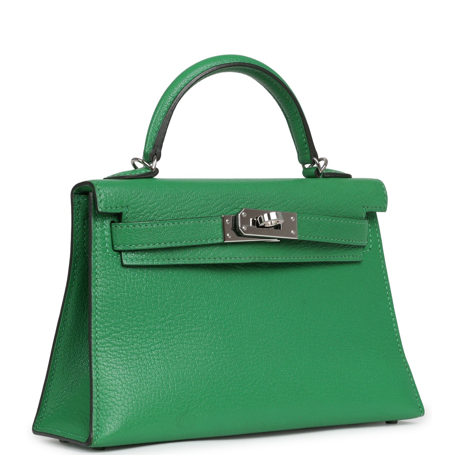 Hermes Kelly Sellier 20 Bambou Chevre Mysore Palladium Hardware - Image 2