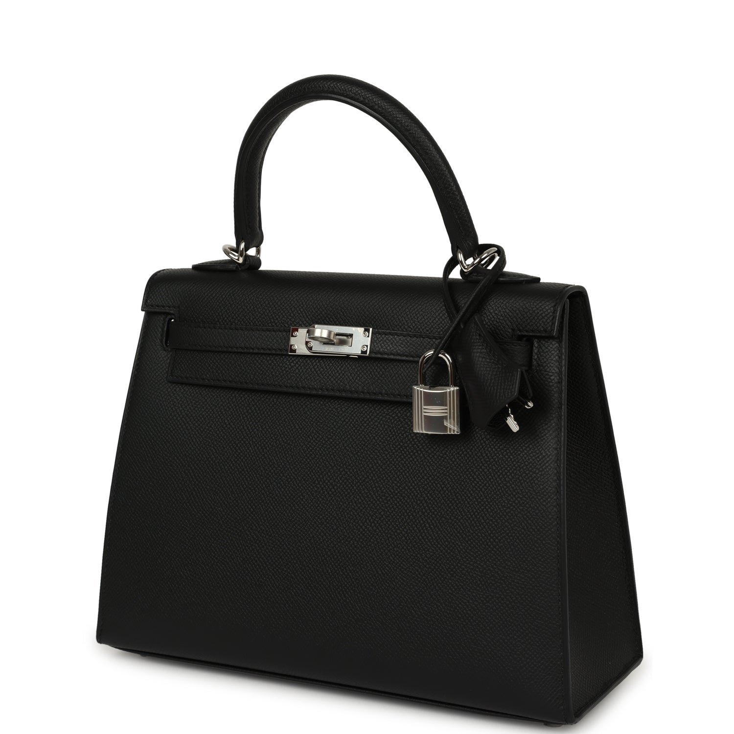 Hermes Kelly Sellier 25 Black Epsom Palladium Hardware (MAC-H-K-260820-2) - Image 5