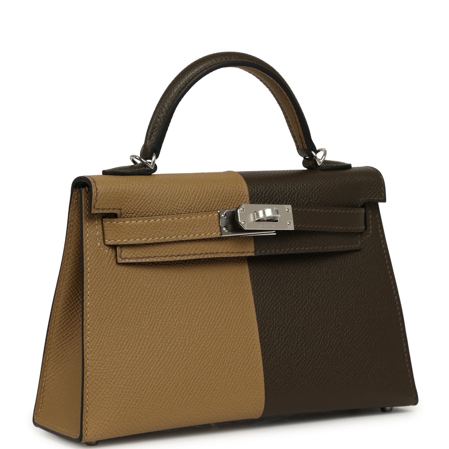 Hermes Casaque Kelly Sellier 20 Dune, Vert Loden Epsom Palladium Hardware - Image 2