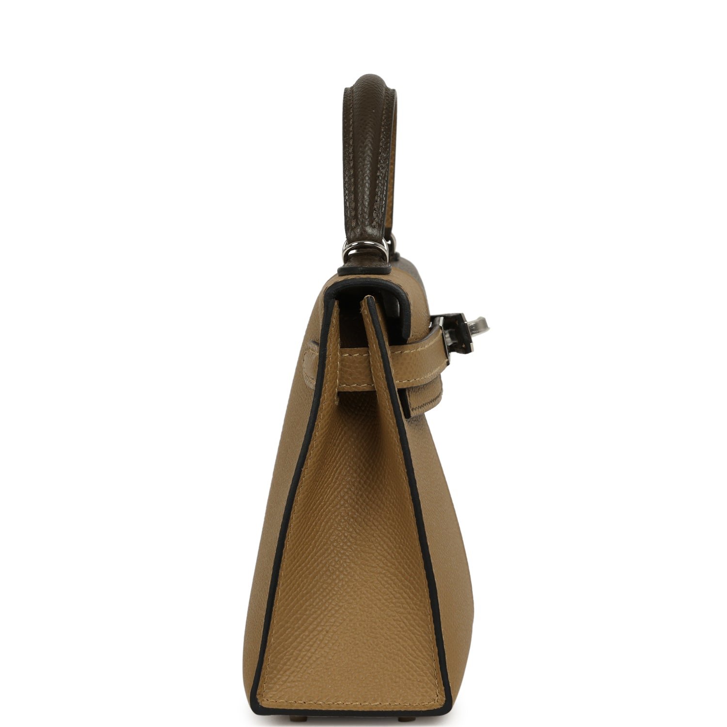 Hermes Casaque Kelly Sellier 20 Dune, Vert Loden Epsom Palladium Hardware - Image 3