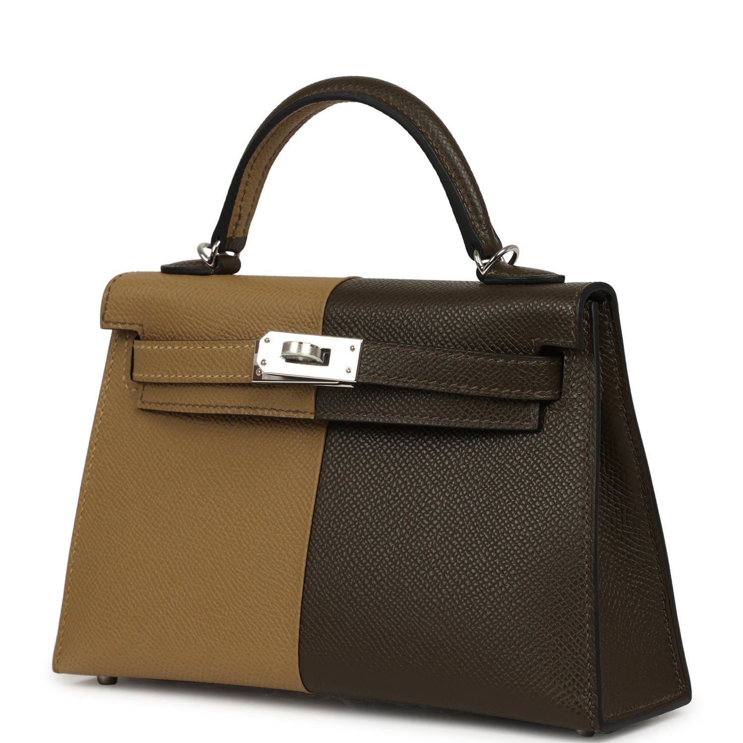 Hermes Casaque Kelly Sellier 20 Dune, Vert Loden Epsom Palladium Hardware - Image 5