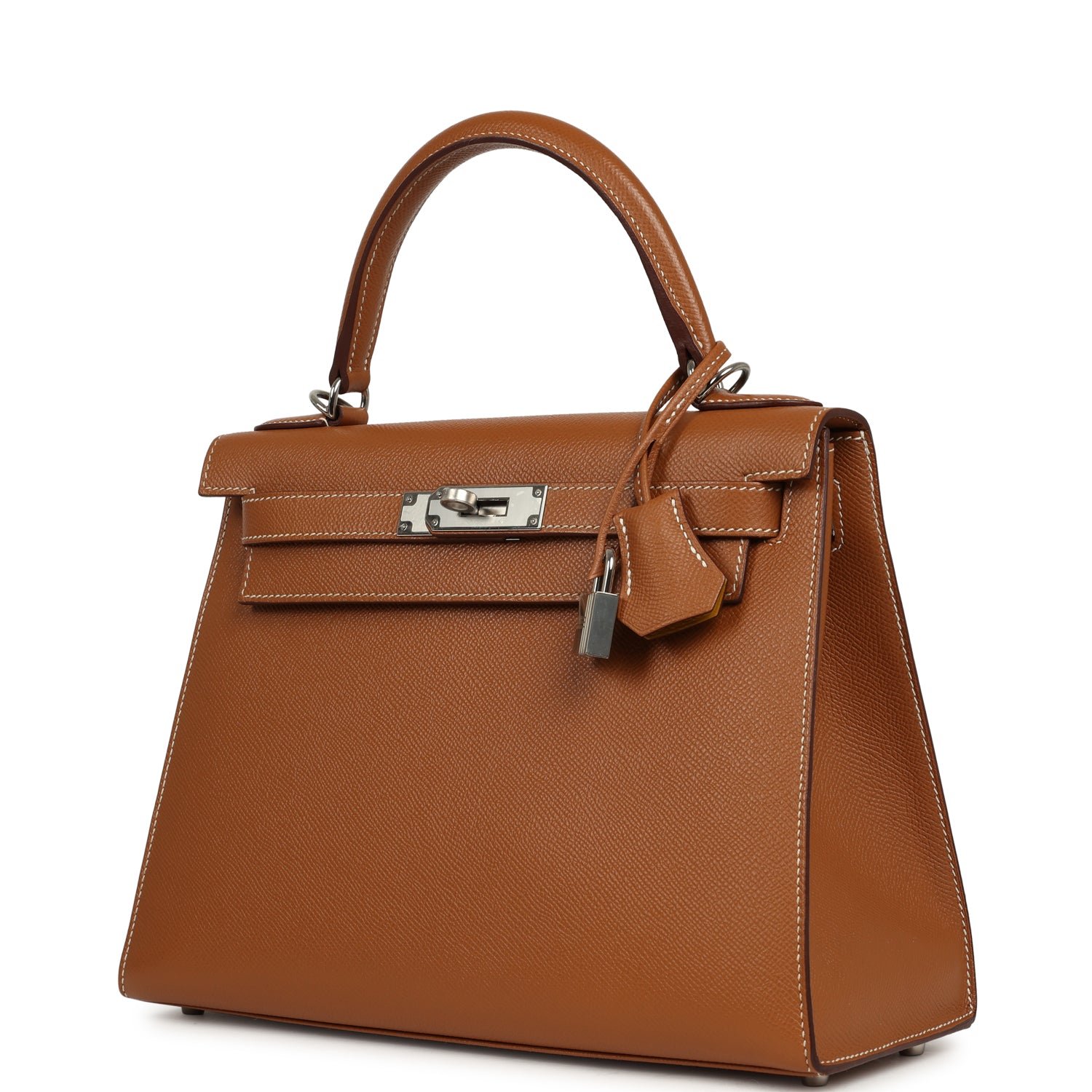 Hermes Kelly Sellier 28 Gold Verso Epsom Palladium Hardware - Image 5