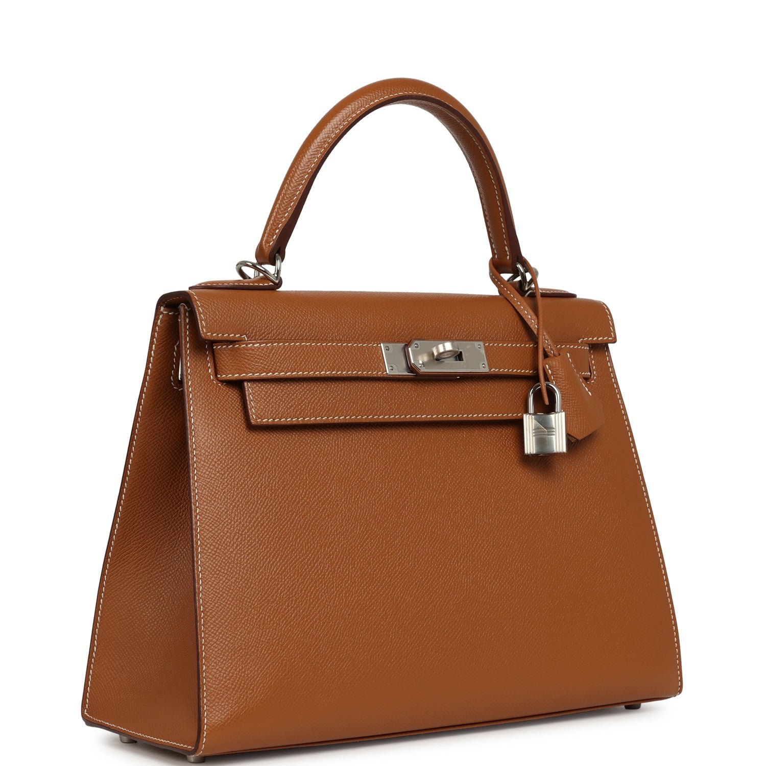 Hermes Kelly Sellier 28 Gold Verso Epsom Palladium Hardware - Image 2