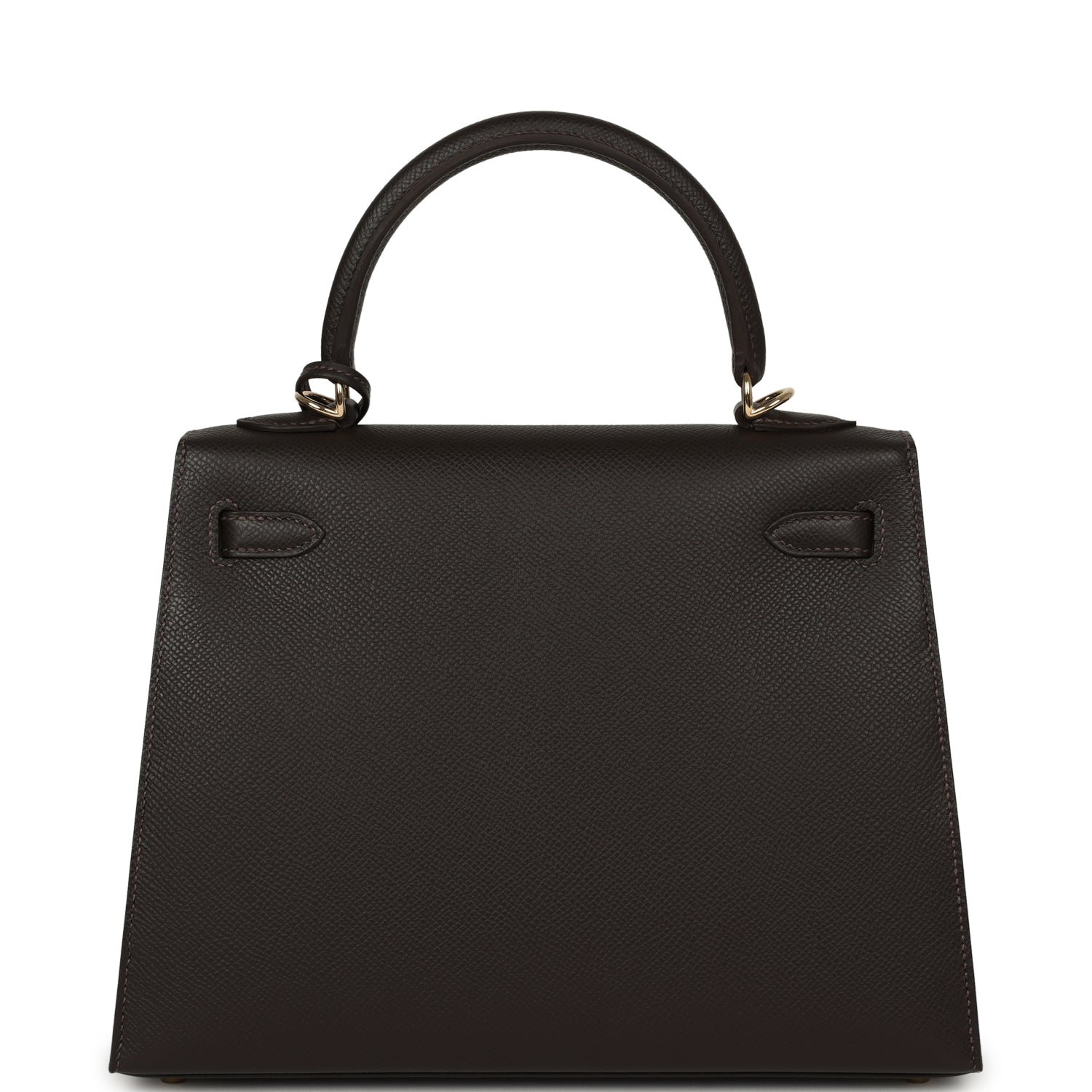 Hermes Kelly Sellier 25 Bai Brun Epsom Permabrass Hardware - Image 4