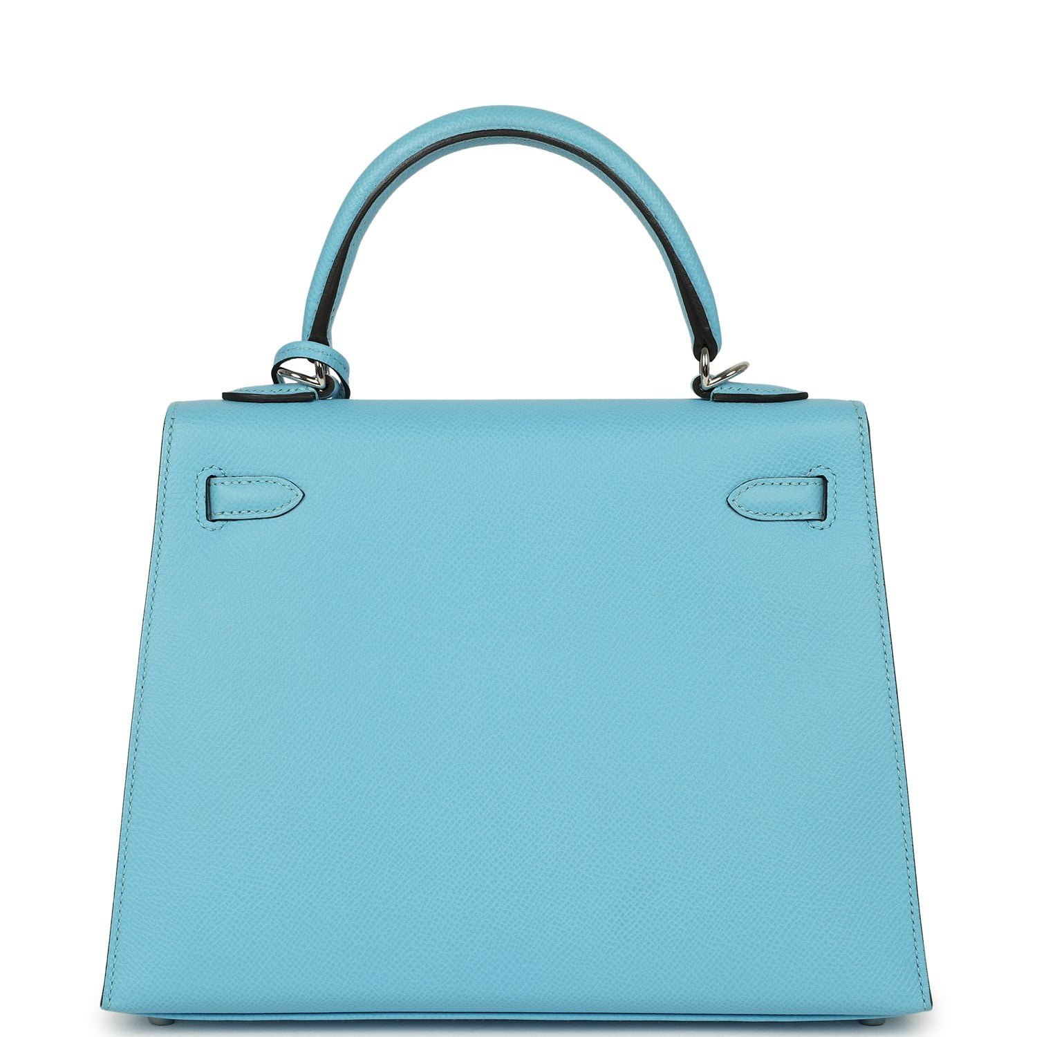 Hermes Kelly Sellier 25 Celeste Epsom Palladium Hardware - Image 4