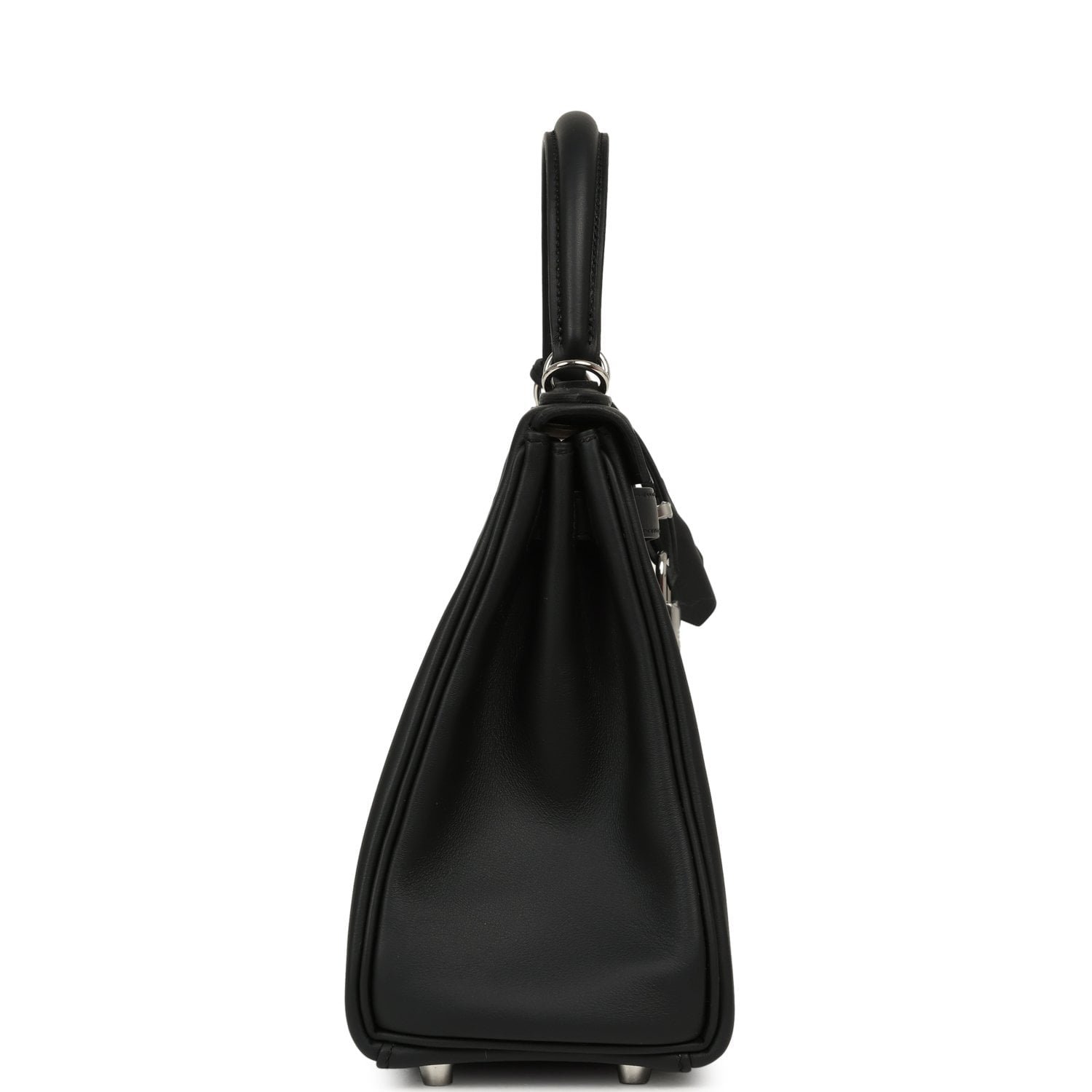 Hermes Kelly Retourne 25 Black Swift Palladium Hardware - Image 3