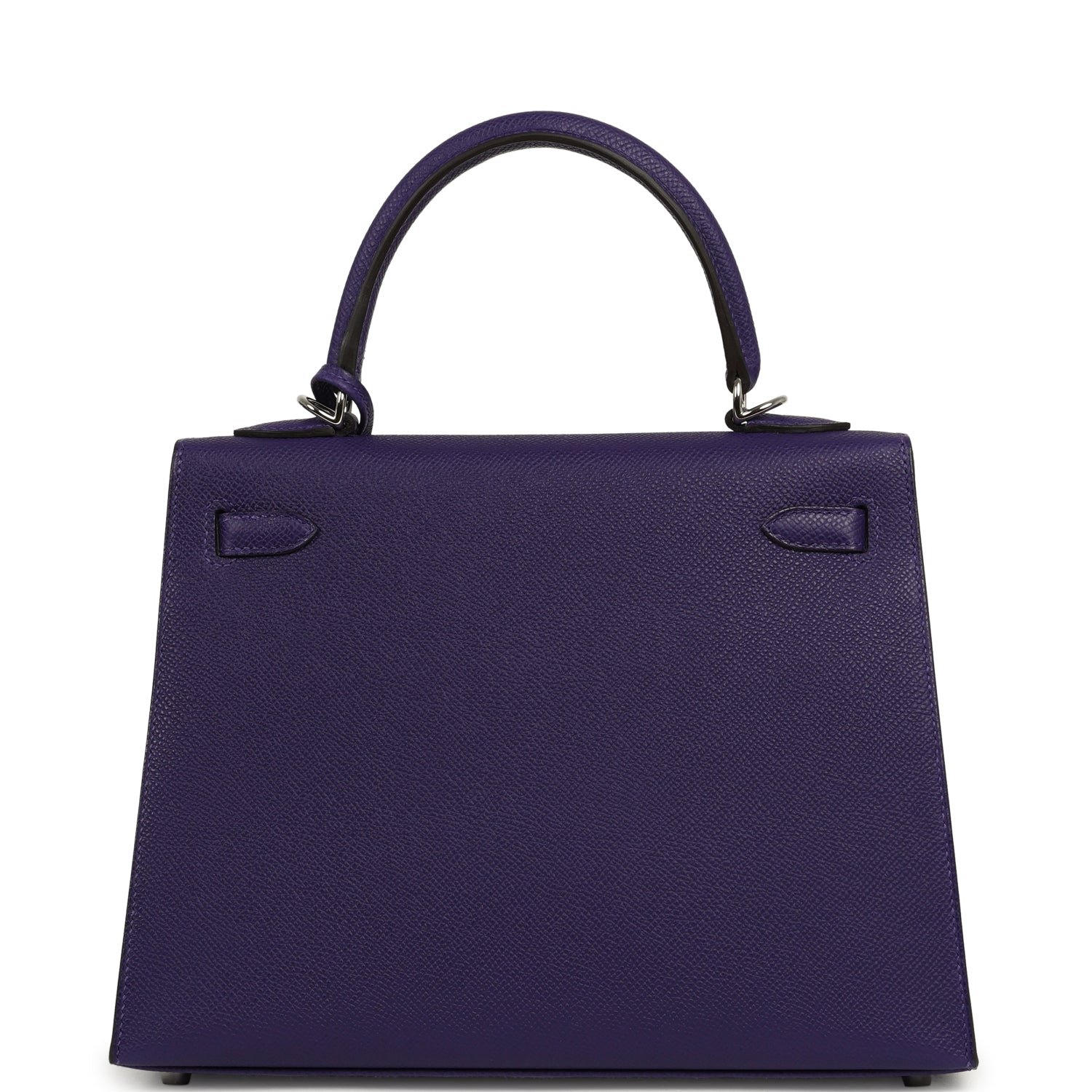 Hermes Kelly Sellier 25 Purple Epsom Palladium Hardware - Image 4