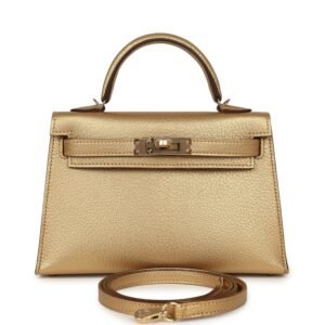 Hermes Kelly Sellier 20 Dore Chevre Chamkilight Permabrass Hardware