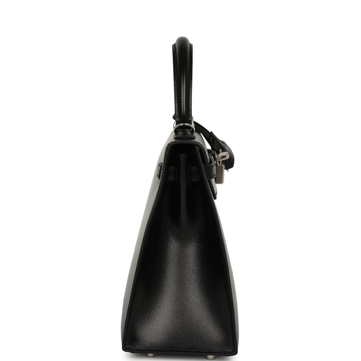 Hermes Kelly Sellier 25 Black Box Palladium Hardware - Image 3