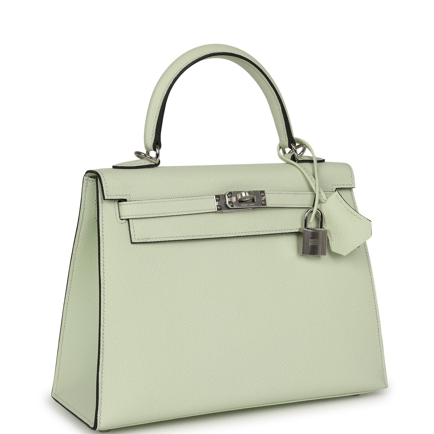 Hermes Kelly Sellier 25 Vert Fizz Epsom Palladium Hardware - Image 2