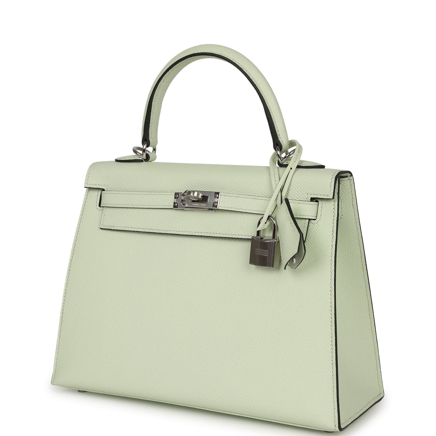Hermes Kelly Sellier 25 Vert Fizz Epsom Palladium Hardware - Image 5