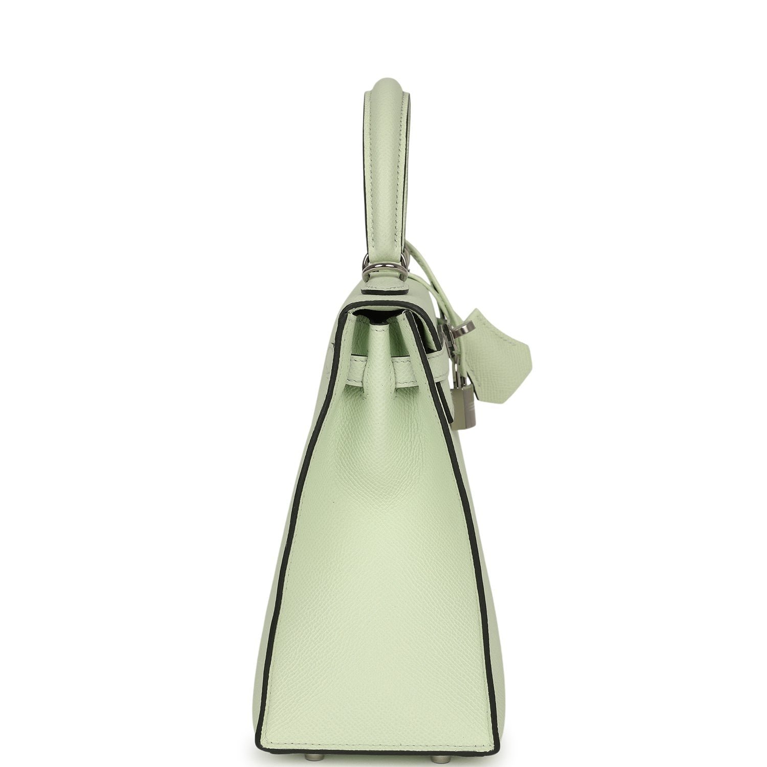 Hermes Kelly Sellier 25 Vert Fizz Epsom Palladium Hardware - Image 3