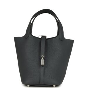 Hermes Picotin Lock 18 Gris Misty Clemence Palladium Hardware