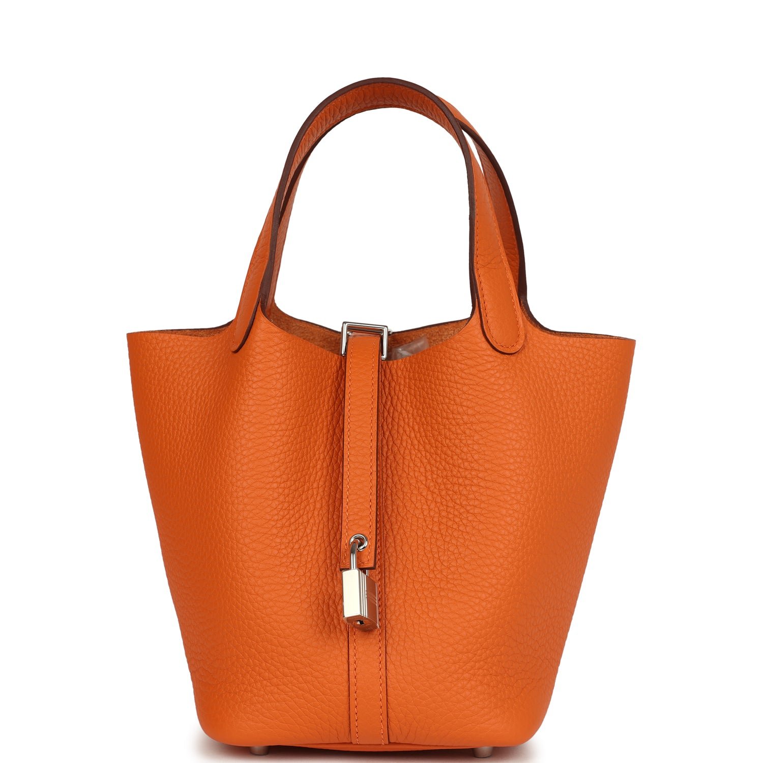 Hermes Picotin Lock 18 Orange Clemence Palladium Hardware (MAC-H-PI-251002-6)