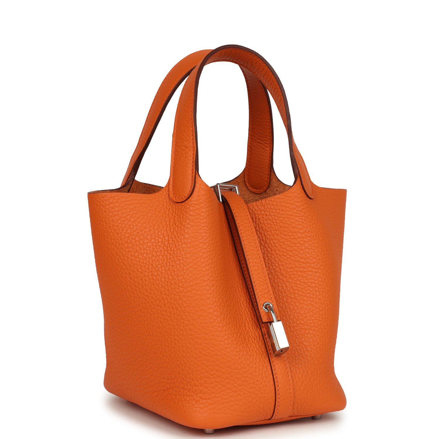 Hermes Picotin Lock 18 Orange Clemence Palladium Hardware (MAC-H-PI-251002-6) - Image 2