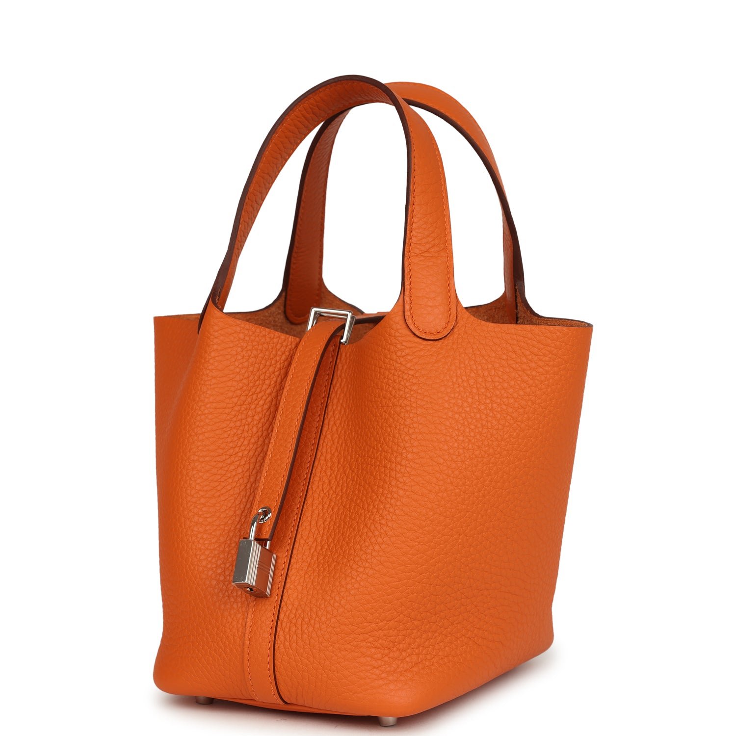 Hermes Picotin Lock 18 Orange Clemence Palladium Hardware (MAC-H-PI-251002-6) - Image 5