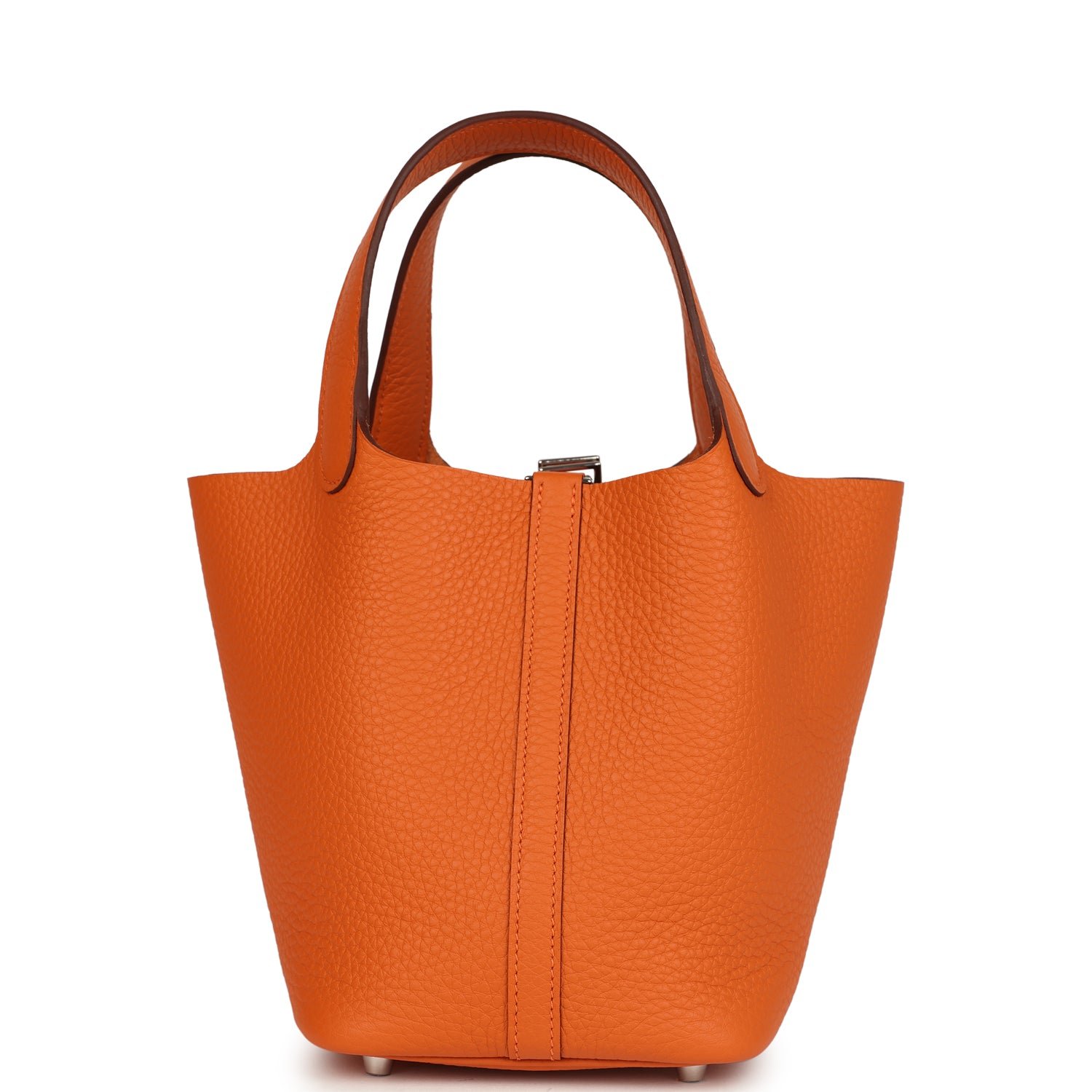 Hermes Picotin Lock 18 Orange Clemence Palladium Hardware (MAC-H-PI-251002-6) - Image 4