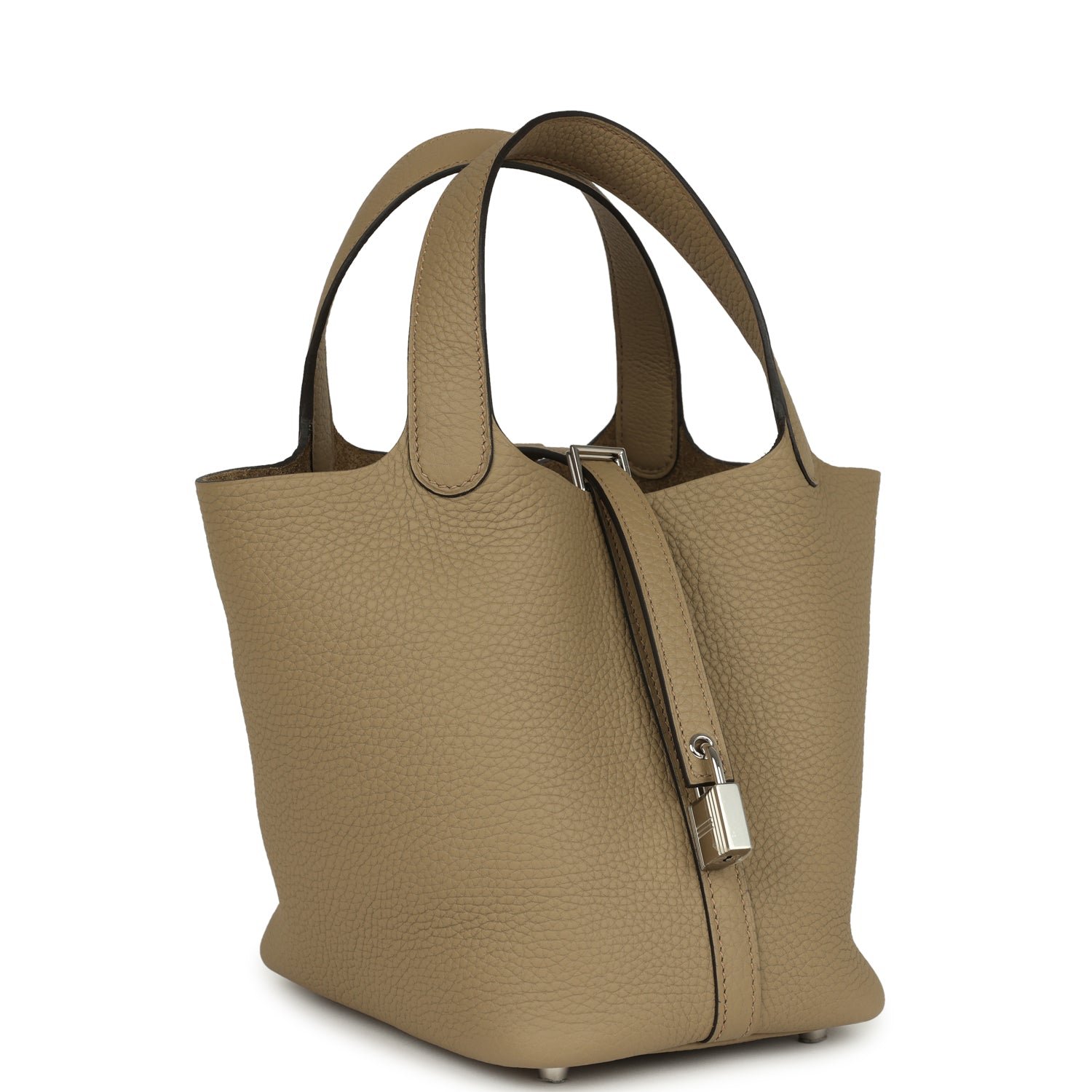 Hermes Picotin Lock 18 Beige Marfa Clemence Palladium Hardware - Image 2
