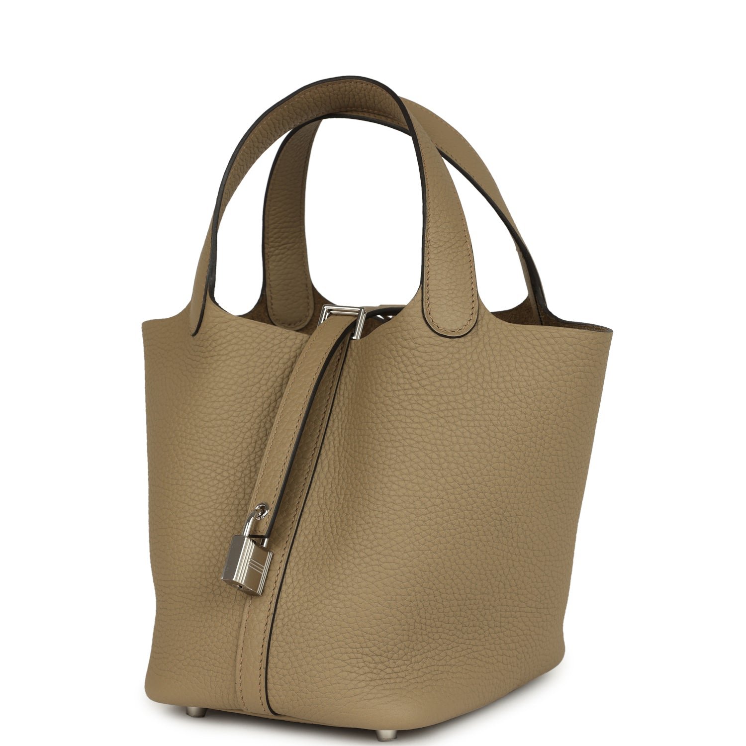 Hermes Picotin Lock 18 Beige Marfa Clemence Palladium Hardware - Image 5
