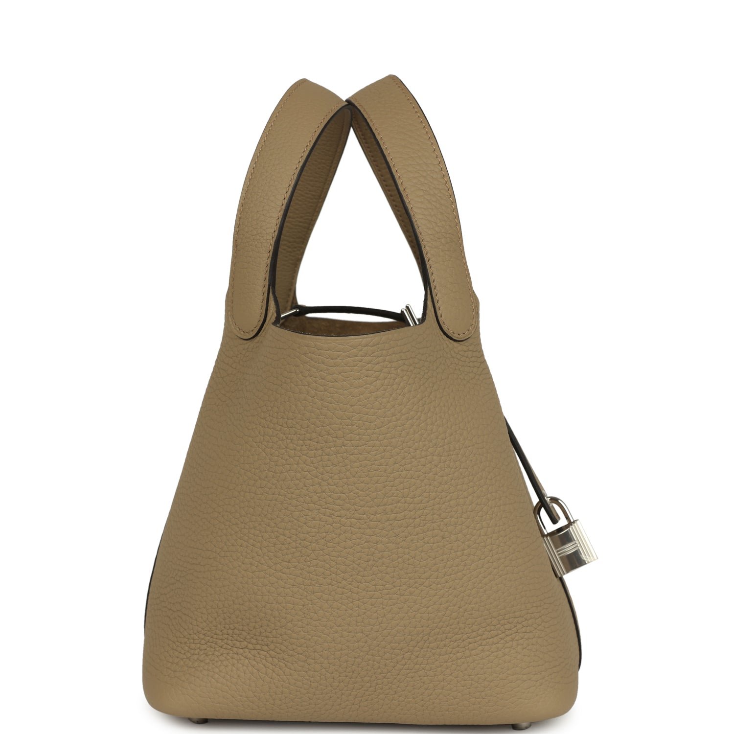 Hermes Picotin Lock 18 Beige Marfa Clemence Palladium Hardware - Image 3