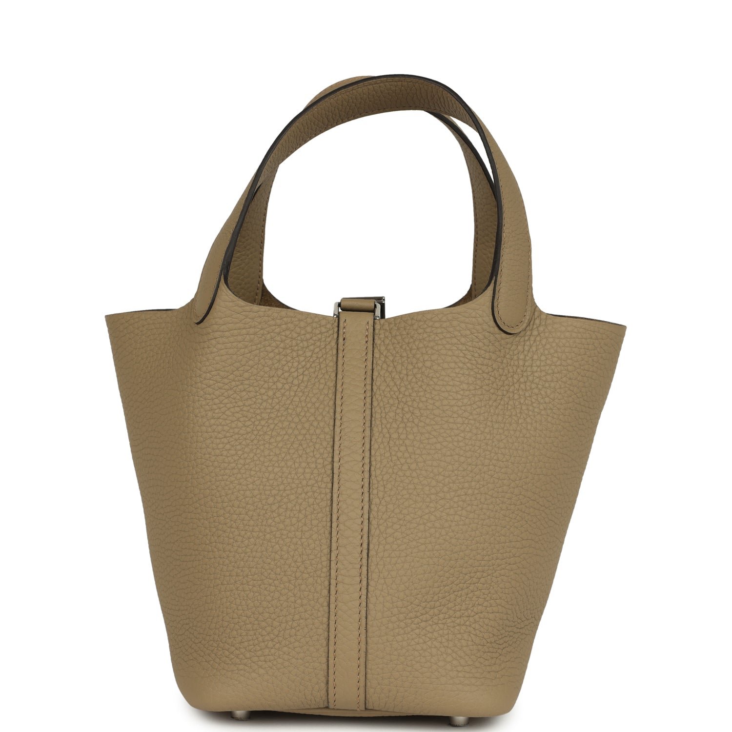 Hermes Picotin Lock 18 Beige Marfa Clemence Palladium Hardware - Image 4