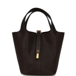 Hermes Picotin Lock 18 Ebene Barenia Faubourg Gold Hardware