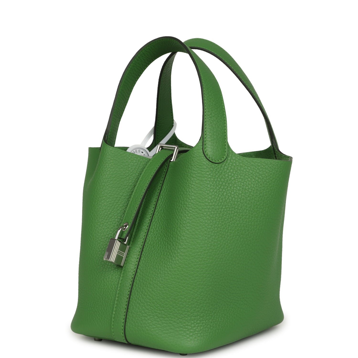 Hermes Picotin Lock 18 Vert Yucca Clemence Palladium Hardware - Image 5