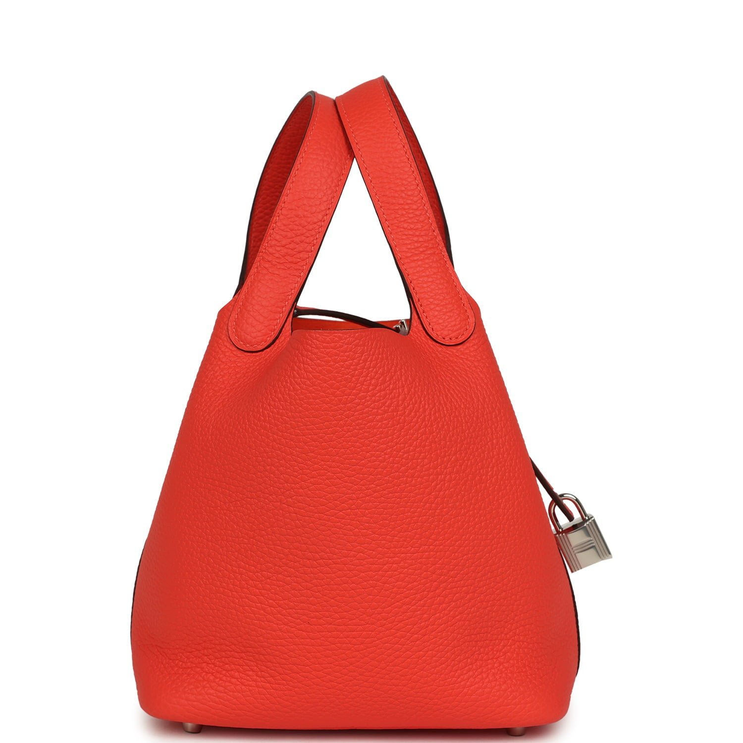 Hermes Picotin Lock 18 Orange Field Clemence Palladium Hardware - Image 3