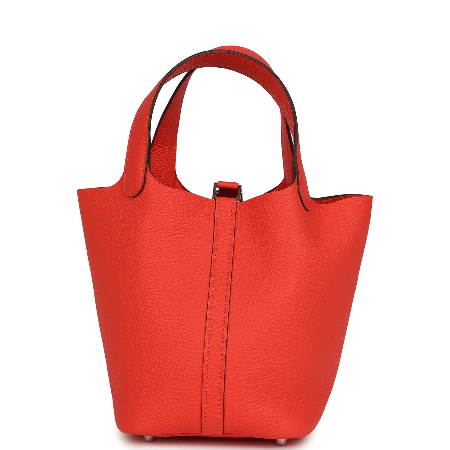 Hermes Picotin Lock 18 Orange Field Clemence Palladium Hardware - Image 4