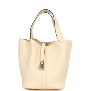 Hermes Picotin Lock 22 Nata Clemence Palladium Hardware