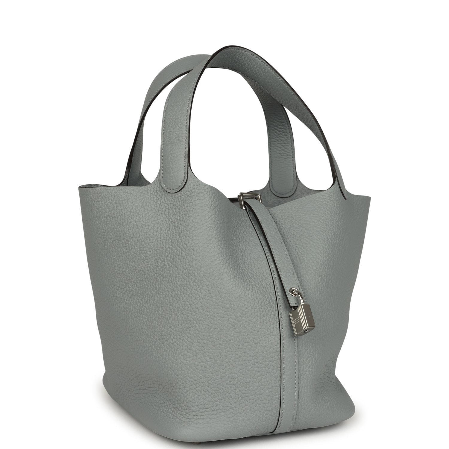 Hermes Picotin Lock 22 Gris Pantin Clemence Palladium Hardware - Image 2
