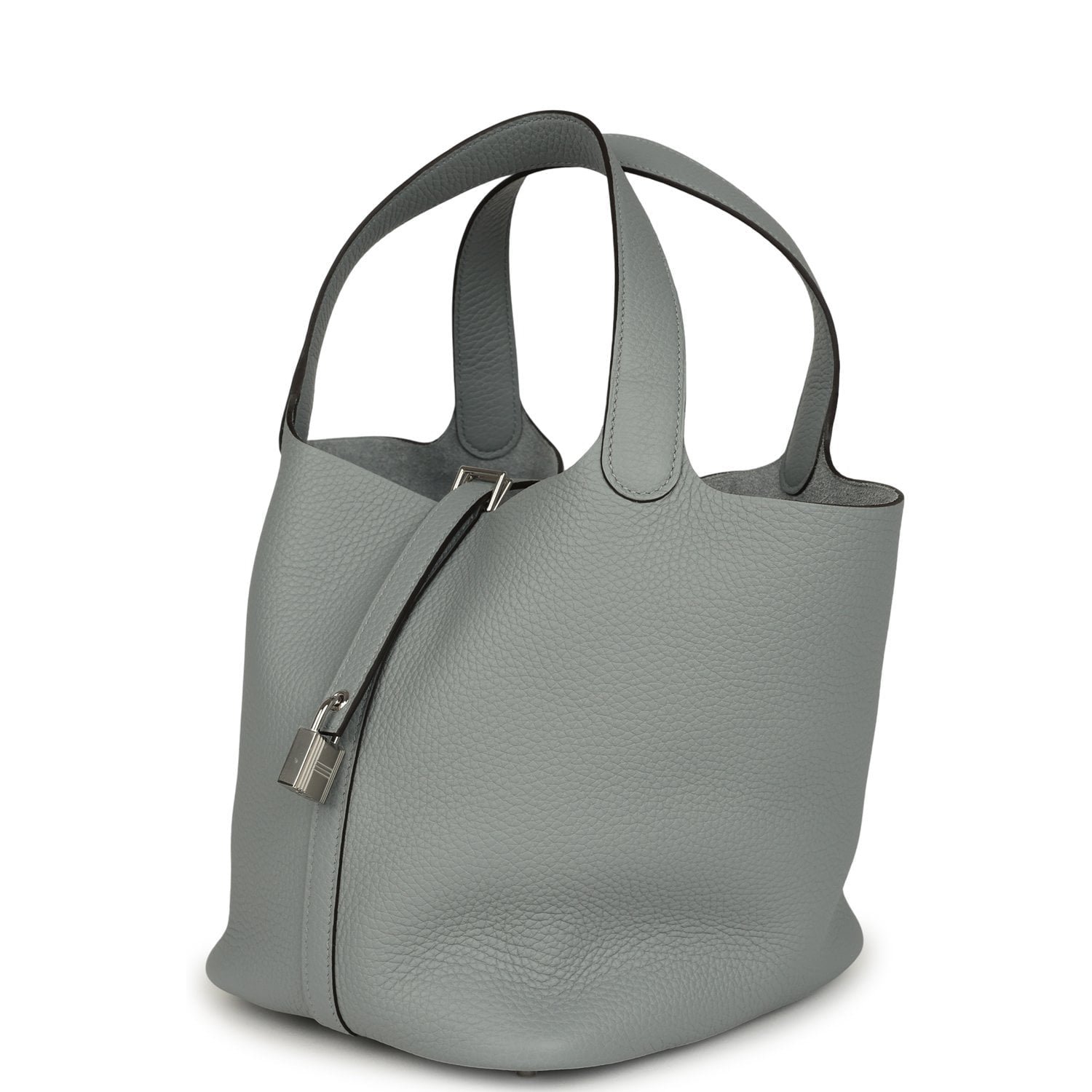 Hermes Picotin Lock 22 Gris Pantin Clemence Palladium Hardware - Image 5