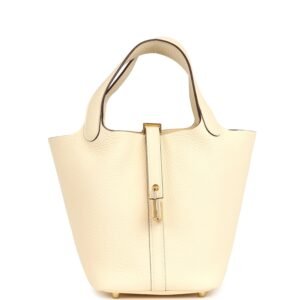 Hermes Picotin 18 Nata Clemence Gold Hardware
