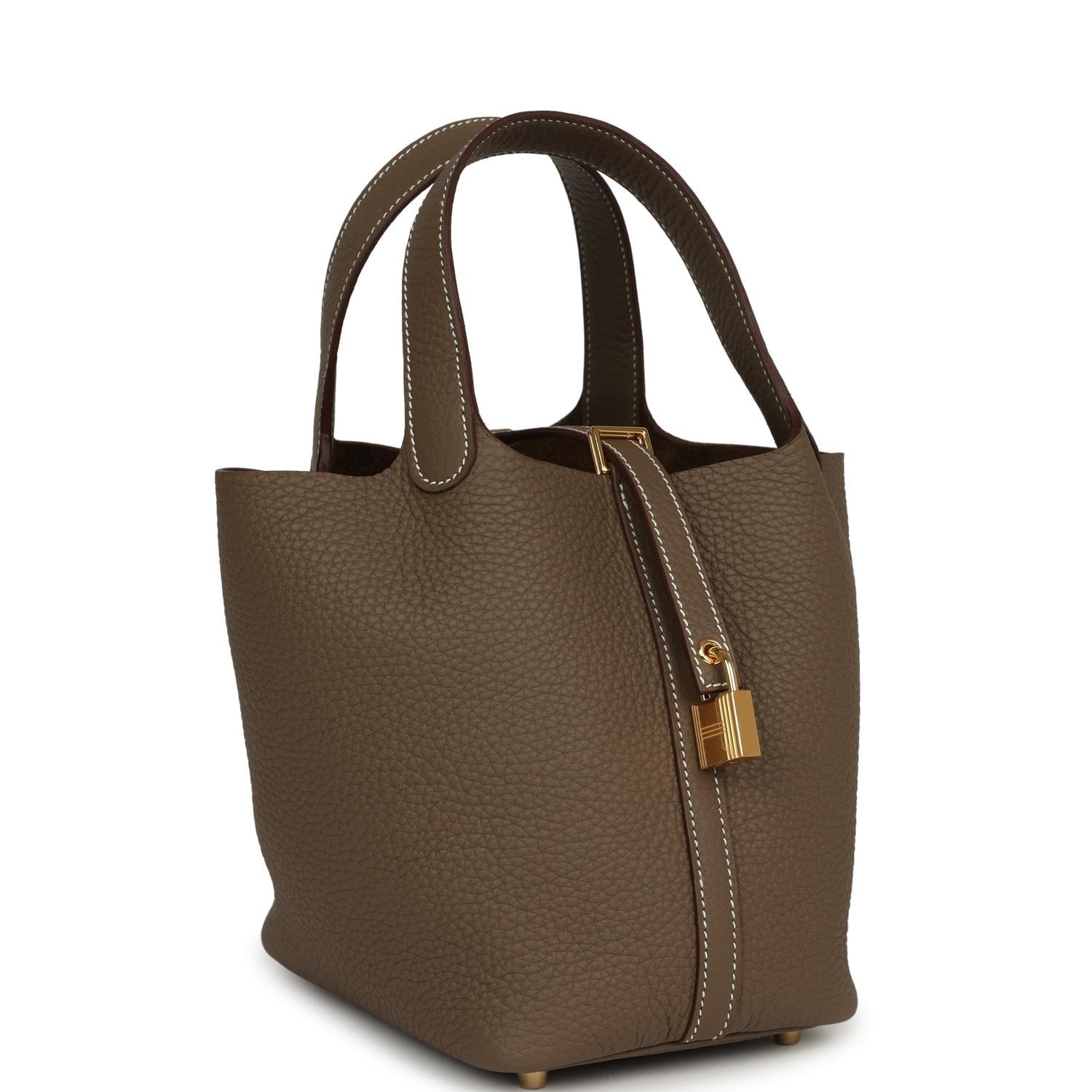 Hermes Picotin Lock 18 Etoupe Clemence Gold Hardware - Image 2