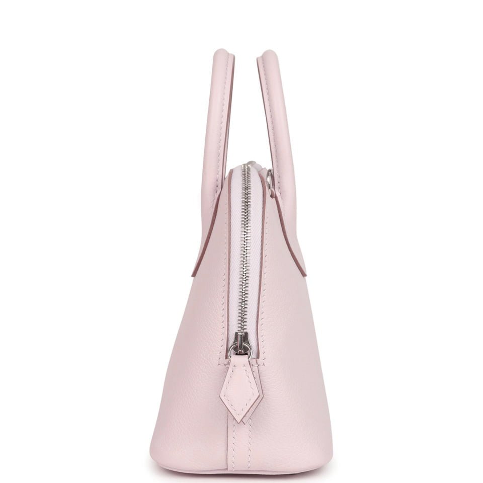 Hermes 1923 Bolide Mini Mauve Pale Verso Evercolor Palladium Hardware - Image 3